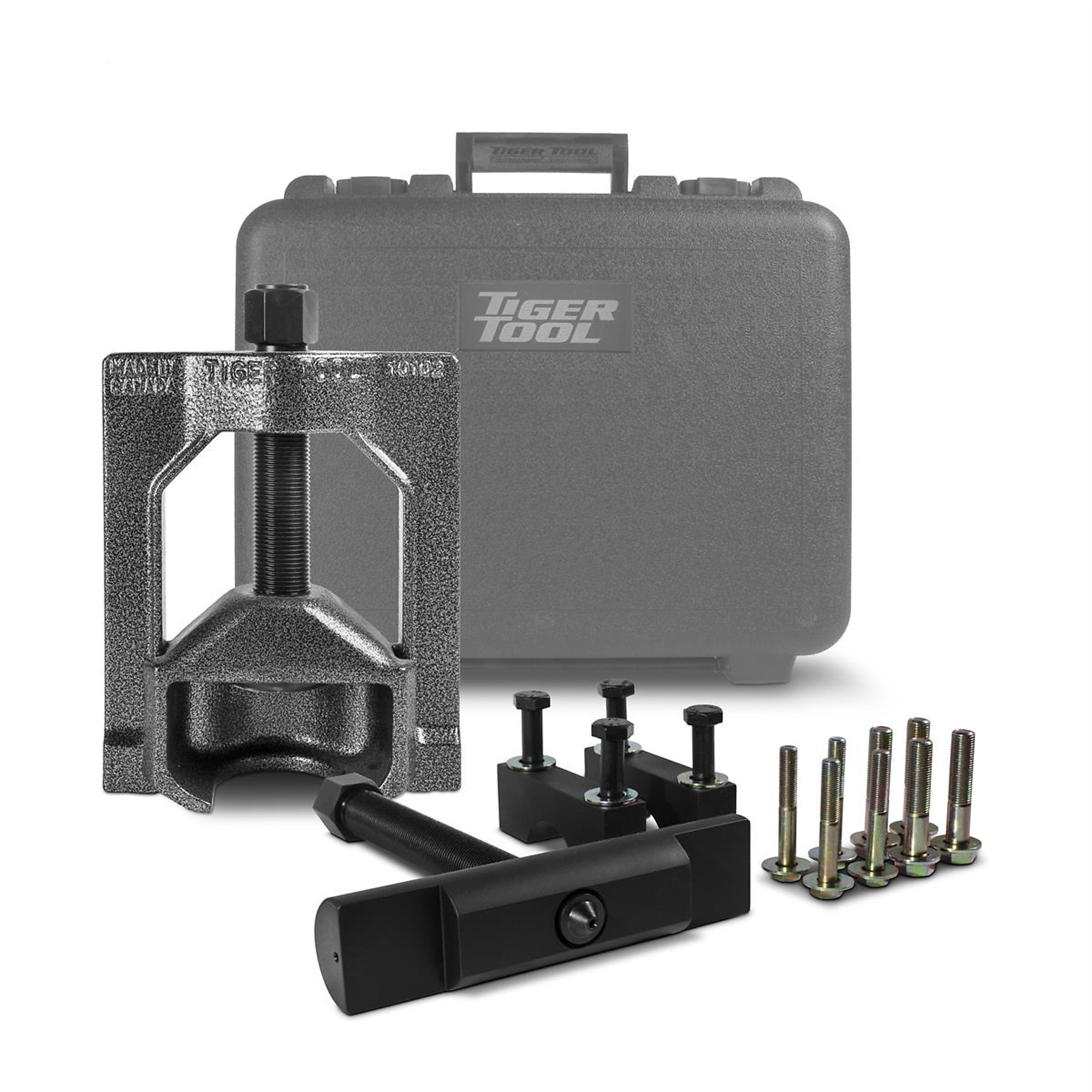 Tiger Tool Heavy-Duty Puller Kit — Includes Universal Joint Puller and Yoke Puller, High-Density Foam-Filled Case, Model# TIG20175
